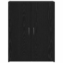 Berkfield Home Office Cabinet - Black Oak, 60 x 32 x 77.5 cm, Engineered Wood - Size: 60 x 32 x 77.5 cm - thumbnail 6
