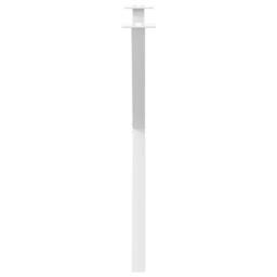 Berkfield Home Dining Table Legs X-Shaped 2 pcs White 80x(72-73) cm Steel - thumbnail 6