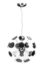Orsina Disc Small Pendant Light, Captivating Chrome Finish Lighting Pendant For Modern Spaces, Pendant Lamp Light in Silver