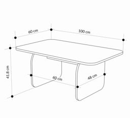 Decortie 'Pietra' Japandi Style Modern Coffee Table 100cm in Light Oak - Size: 1 Pack - thumbnail 4