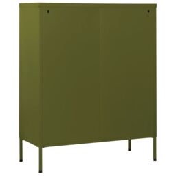 Berkfield Home Chest of Drawers Olive Green 80x35x101.5 cm Steel - thumbnail 5