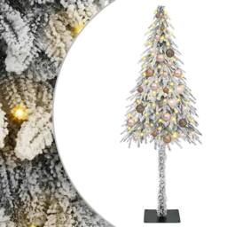 Berkfield Home Christmas Tree with 150 LEDs White 150 cm PE & Steel - thumbnail 2