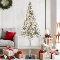 Berkfield Home Christmas Tree with 150 LEDs White 150 cm PE & Steel