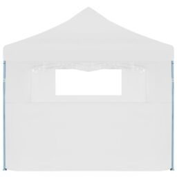 Berkfield Home Folding Pop-up Party Tent with 5 Sidewalls 3x9 m White - thumbnail 3