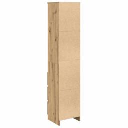 Berkfield Home Highboard Artisan Oak 37.5x35x180 cm Engineered Wood in Brown - thumbnail 8