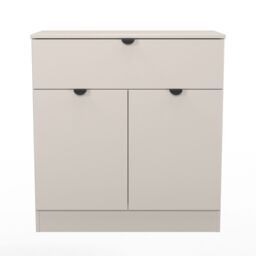 Ready Assembled 2 U Norway 1 Drawer 2 Door Sideboard (Ready Assembled) in Taupe - thumbnail 2