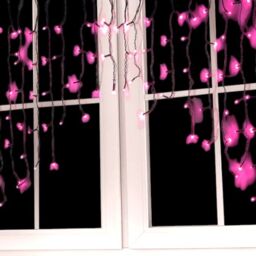 Garden Greatness 100 LED Curved Halloween Curtain Lights in Black - Size: 1 Pack - thumbnail 2