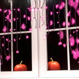 Garden Greatness 100 LED Curved Halloween Curtain Lights in Black - Size: 1 Pack - thumbnail 1