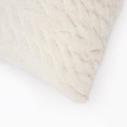"OHS 4 x Cable Knit Cushion Covers Soft Sherpa Filled Cases 18"" x 18"" in Cream - Size: 45 cm x 45 cm" - thumbnail 5