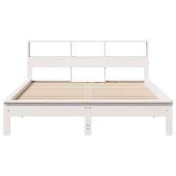 Berkfield Home Decorative Bed Frame without Mattress White 150x200 cm King Size - thumbnail 4