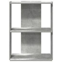 Berkfield Home Bookcase 3-Tier Concrete Grey 60x30x80 cm Engineered Wood - Size: 60 x 30 x 80 cm - thumbnail 4