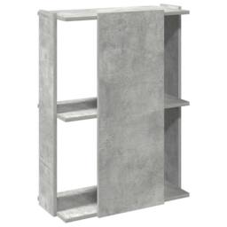 Berkfield Home Bookcase 3-Tier Concrete Grey 60x30x80 cm Engineered Wood - Size: 60 x 30 x 80 cm - thumbnail 6