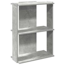 Berkfield Home Bookcase 3-Tier Concrete Grey 60x30x80 cm Engineered Wood - Size: 60 x 30 x 80 cm - thumbnail 1