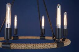 Orsina Hampstead 6 Bulb Chandelier in Black - thumbnail 5