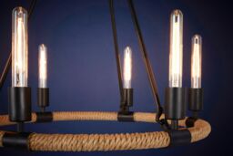 Orsina Hampstead 6 Bulb Chandelier in Black - thumbnail 4