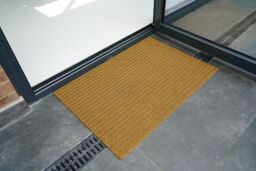 Desire Rugs Non Slip Coir Style Heavy Duty Rubber Back Door Mats in Beige - Size: 50 cm x 80 cm - thumbnail 1