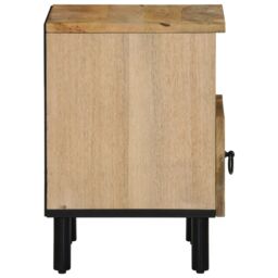 Berkfield Home Bedside Cabinet 40x33x46 cm Solid Wood Mango in Brown - Size: 40 x 33 x 46 cm - thumbnail 6