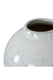 KDMD Kemi Large Olpe Vase - Modern Sculpted Ceramic Centerpiece in White - thumbnail 2