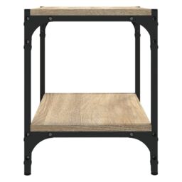 Berkfield Home TV Cabinet Sonoma Oak 40x33x41 cm Engineered Wood & Steel in Brown - Size: 40 x 33 x 41 cm - thumbnail 6