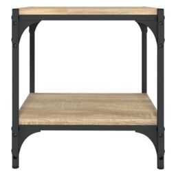 Berkfield Home TV Cabinet Sonoma Oak 40x33x41 cm Engineered Wood & Steel in Brown - Size: 40 x 33 x 41 cm - thumbnail 5