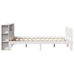 Berkfield Home Bookcase Bed without Mattress White 135x190 cm Double Solid Wood Pine - thumbnail 5