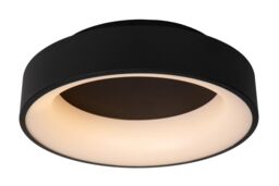 Lucide 'MIRAGE' Dimmable Stylish Indoor Decorative LED Flush Ceiling Light in Black - thumbnail 1