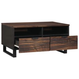 Berkfield Home Coffee Table 80x54x40 cm in Solid Mango Wood in Brown - Size: 80 x 54 x 40 cm - thumbnail 2