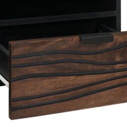 Berkfield Home Coffee Table 80x54x40 cm in Solid Mango Wood in Brown - Size: 80 x 54 x 40 cm - thumbnail 7