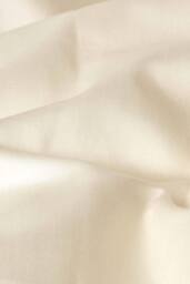 Homescapes Sateen Cotton Flat Sheet 400 TC in Cream - Size: Single Flat - thumbnail 2