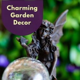 Marco Paul 19cm Fairy with Crystal Ball Solar Garden Ornament - thumbnail 8