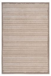 Kukoon Neutral Beige Striped Area Rug - Size: 240 cm x 330 cm - thumbnail 1