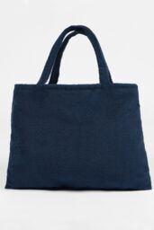 OHS Beach Towel Bag Microfibre Quick Dry Absorbent Bath Large Travel Spa in Navy - thumbnail 4