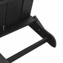 Berkfield Home Folding Adirondack Chair Black 74.5x80.5x90 cm HDPE - thumbnail 9
