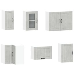 Berkfield Home 11 Piece Kitchen Cabinet Set Kalmar Concrete Grey Engineered Wood - thumbnail 5