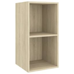 Berkfield Home 3 Piece TV Cabinet Set Sonoma Oak Engineered Wood in Light Tan - thumbnail 4