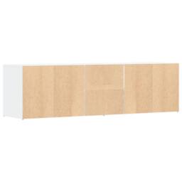 Berkfield Home Corner Cabinet White 160x40x45 cm Engineered Wood - Size: 160 x 40 x 45 cm - thumbnail 6