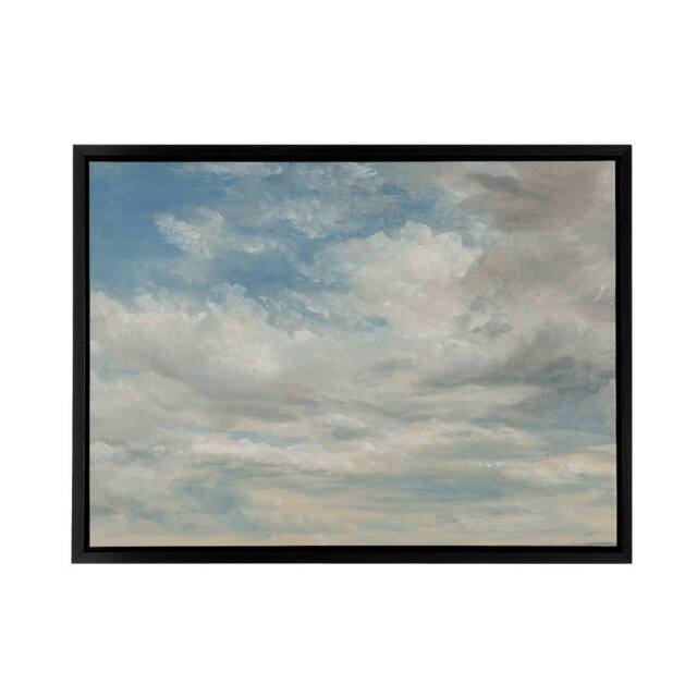 "Artery8 John Constable Clouds Framed Canvas Wall Art Print in Blue - Size: W12"" x H16""" - image 1
