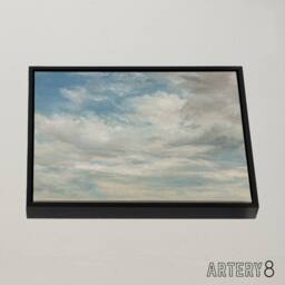 "Artery8 John Constable Clouds Framed Canvas Wall Art Print in Blue - Size: W12"" x H16""" - thumbnail 2