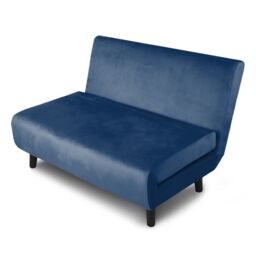 Home Garden Direct Aurora - Small Double Sofa Bed in Velvet - 2 Seater - Blue - thumbnail 6