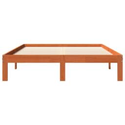 Berkfield Home Bed Frame Frame Grey Sonoma 135x190 cm Double Wood in Brown - Size: Small Double - thumbnail 4