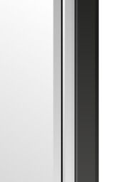 MirrorOutlet Aston Black All Glass Small Mirror 91 x 61 CM - Size: 1 Pack - thumbnail 4