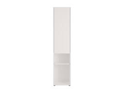 Vente-unique Storage Column for Wall Bed - With Shelf - 1 Door & 2 Open in White - thumbnail 2
