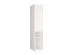 Vente-unique Storage Column for Wall Bed - With Shelf - 1 Door & 2 Open in White - thumbnail 4