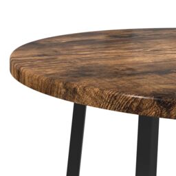 Berkfield Home Side Table 2 pcs Smoked Oak Engineered Wood & Metal in Brown - thumbnail 7