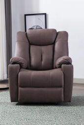 More4Homes Afton Electric Technology Fabric Auto Recliner USB Lounge Sofa Chair in Brown - thumbnail 6