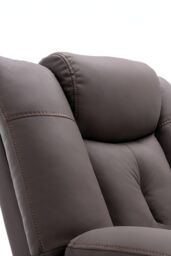 More4Homes Afton Electric Technology Fabric Auto Recliner USB Lounge Sofa Chair in Brown - thumbnail 4