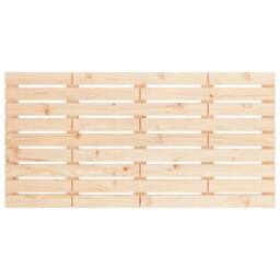 Berkfield Home Wall Headboard 146x3x63 cm Solid Wood Pine in Natural - Size: 146 x 3 x 63 cm - thumbnail 4