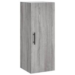 Berkfield Home Highboard Grey Sonoma 34.5x34x180 cm Engineered Wood - thumbnail 7
