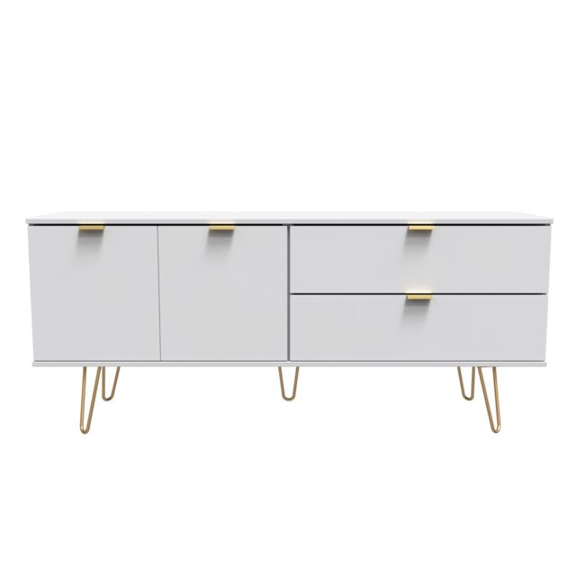 Ready Assembled 2 U Fuji 2 Drawer 2 Door Wide Sideboard (Ready Assembled) in White - image 1
