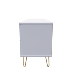 Ready Assembled 2 U Fuji 2 Drawer 2 Door Wide Sideboard (Ready Assembled) in White - thumbnail 2